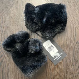 Fingerless gloves - kids - black